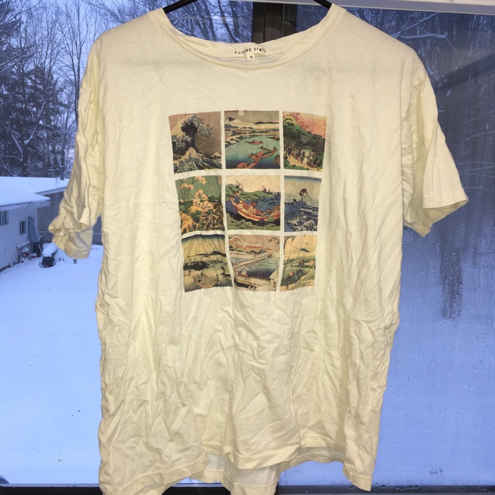 Urban Outfitters Wave Art Collage T